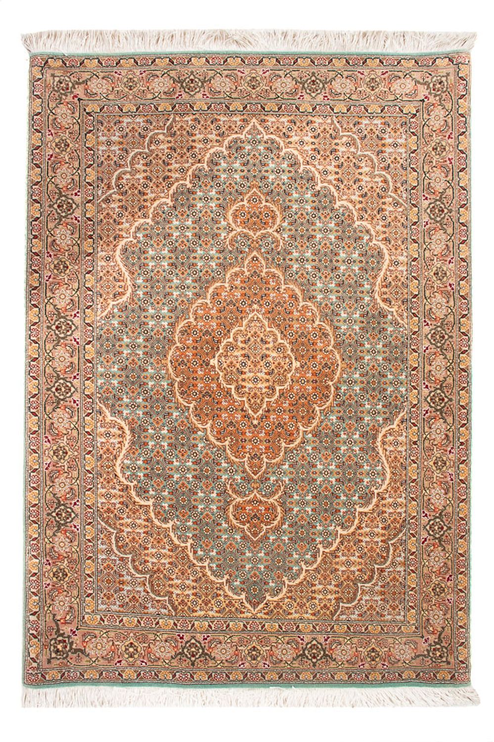Persisk matta - Tabriz - 118 x 82 cm - bensinblå