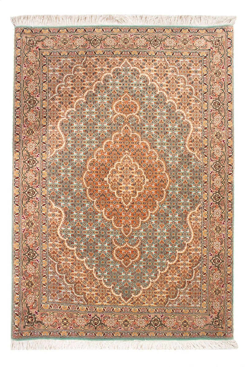 Persisk matta - Tabriz - 118 x 82 cm - bensinblå
