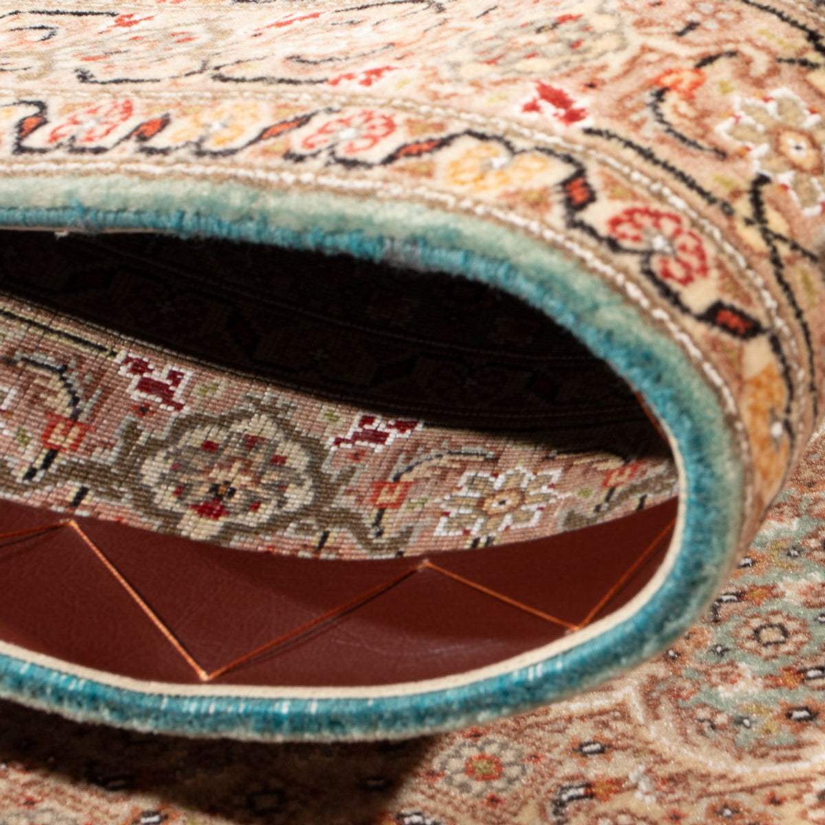 Persisk matta - Tabriz - 118 x 82 cm - bensinblå