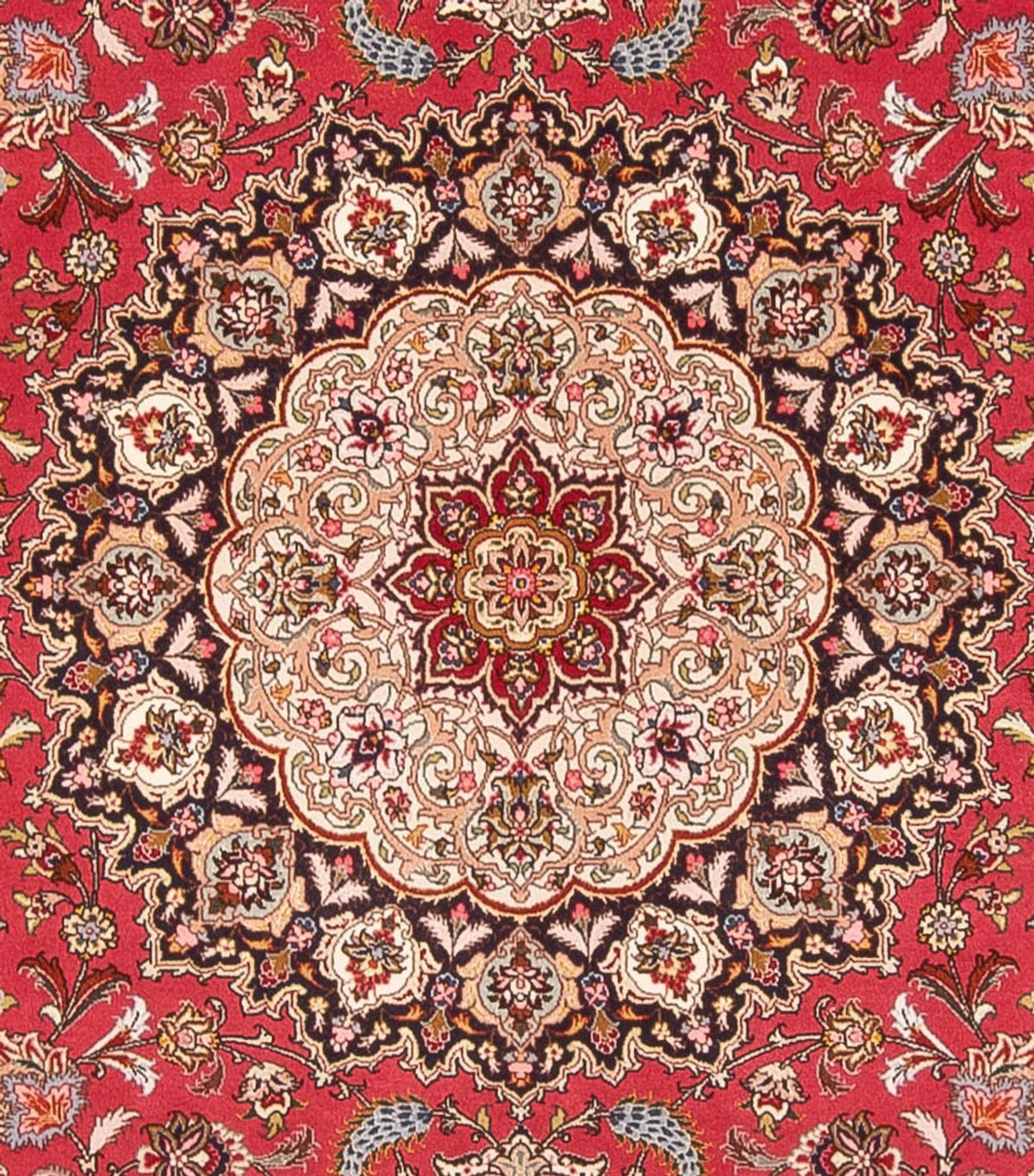Persisk matta - Tabriz - Royal kvadrat  - 252 x 252 cm - röd