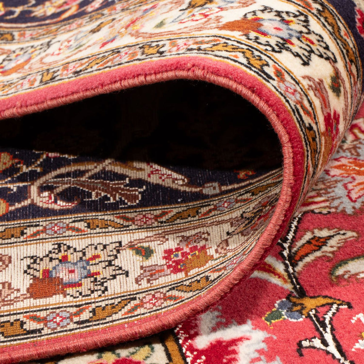 Persisk matta - Tabriz - Royal kvadrat  - 252 x 252 cm - röd