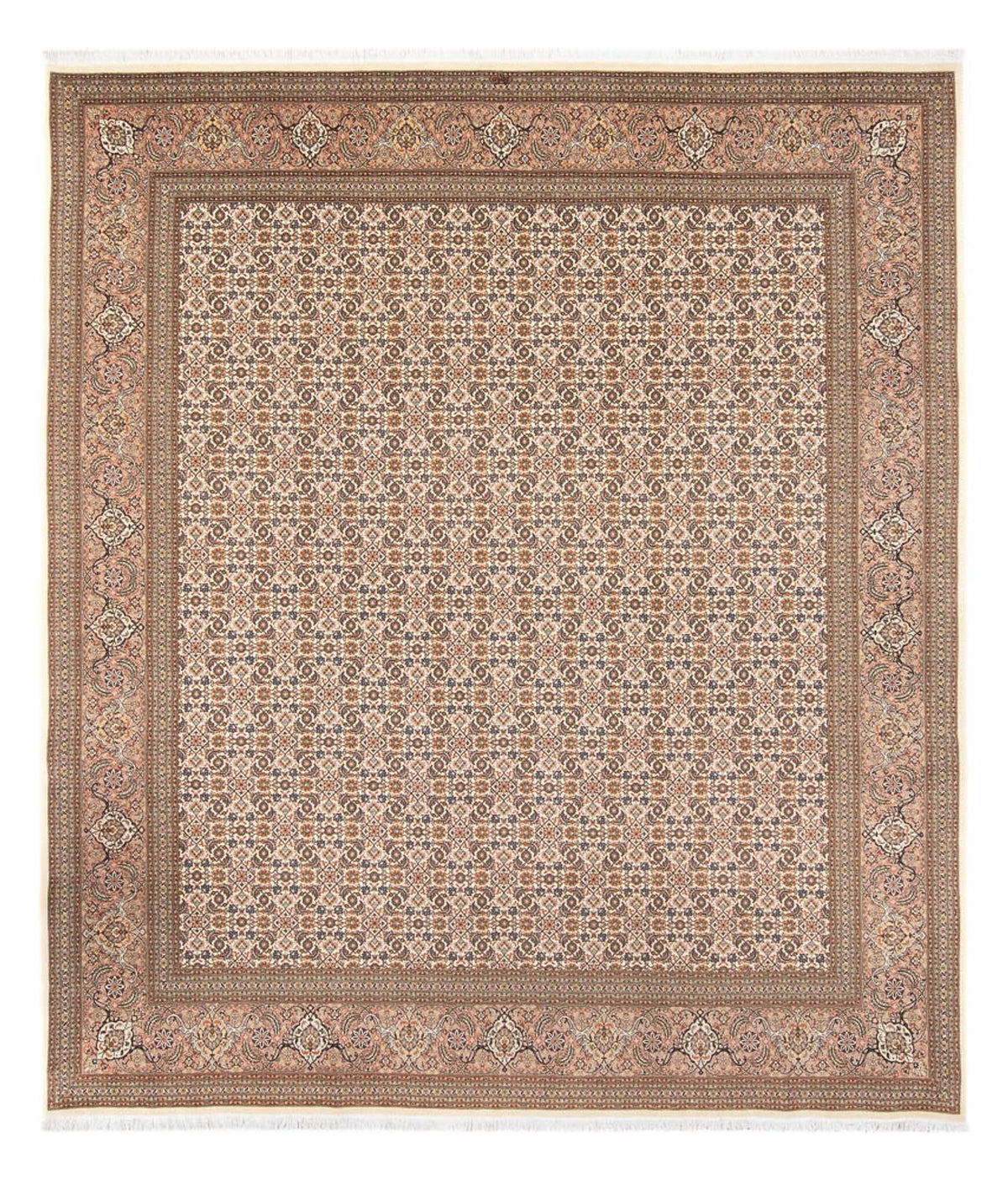 Persisk matta - Tabriz - Royal - 290 x 253 cm - mörk beige