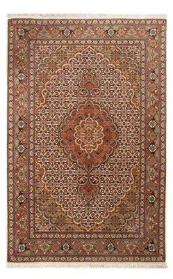 Persisk matta - Tabriz - Royal - 132 x 80 cm - grädde