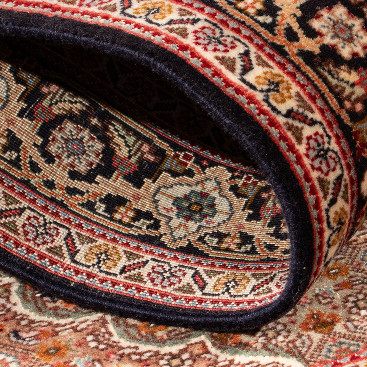 Persisk matta - Tabriz - Royal - 122 x 84 cm - mörkblå