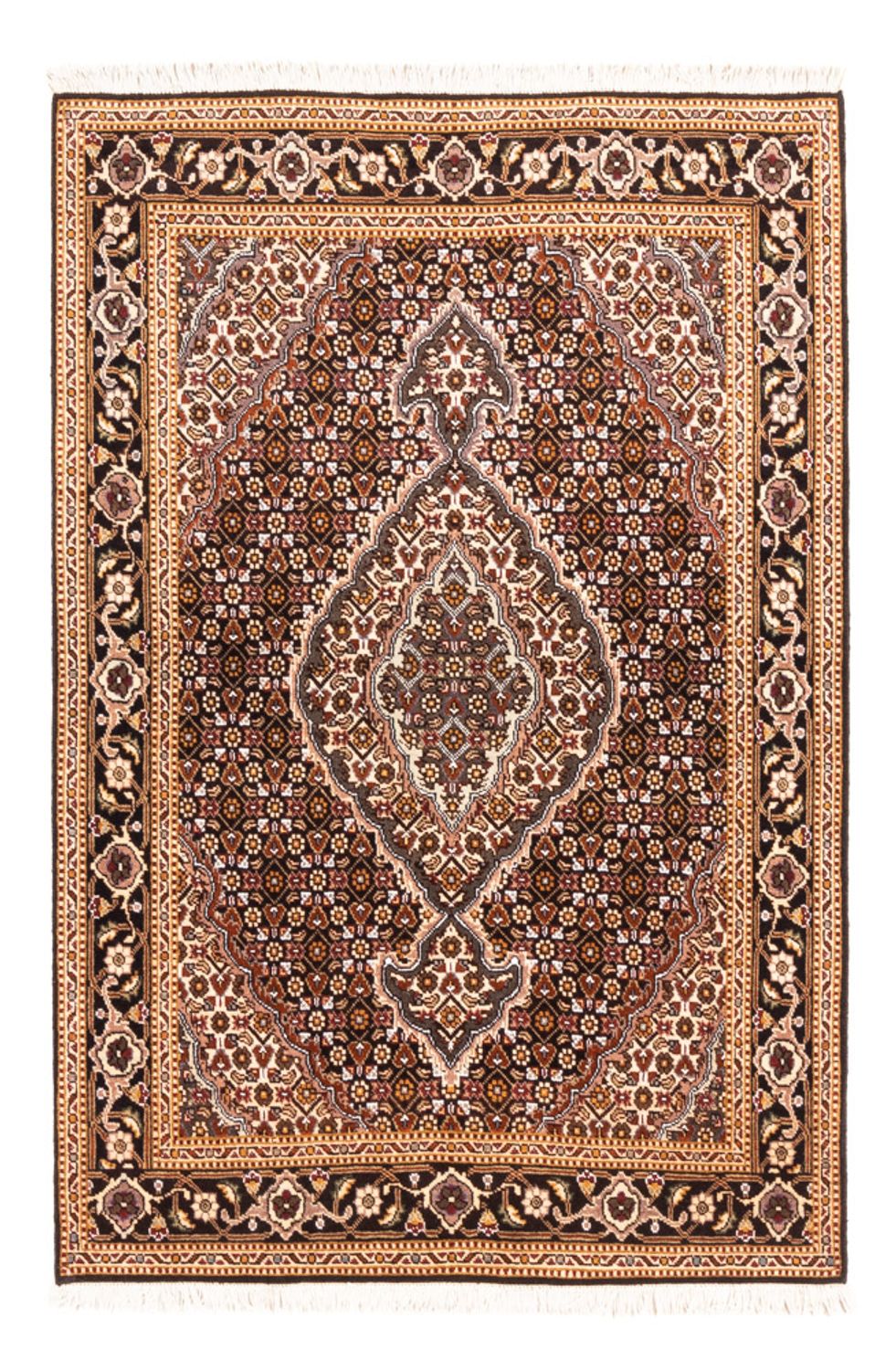 Persisk matta - Tabriz - 150 x 103 cm - mörkblå