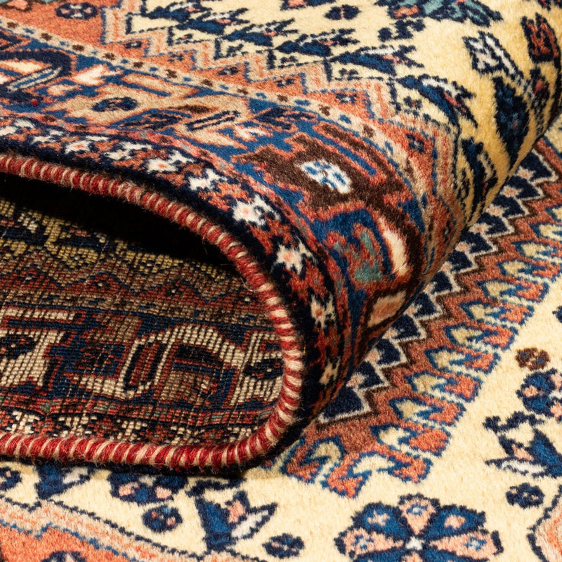 Persisk matta - Nomadic - 140 x 74 cm - grädde