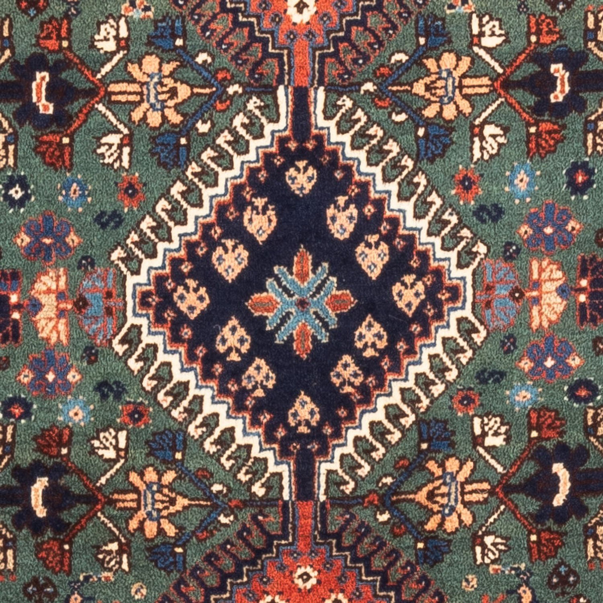 Persisk matta - Nomadic - 130 x 80 cm - grön