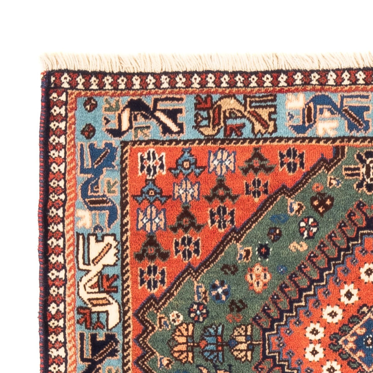 Persisk matta - Nomadic - 130 x 80 cm - grön