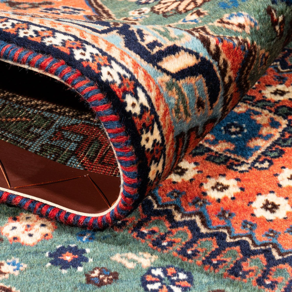 Persisk matta - Nomadic - 130 x 80 cm - grön