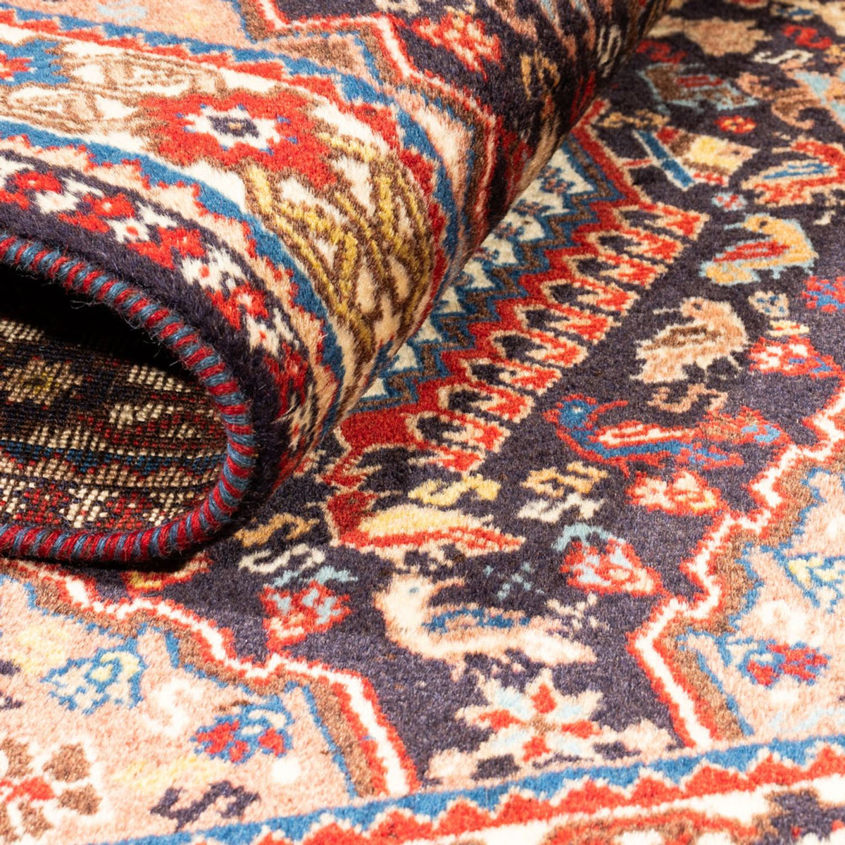 Persisk matta - Nomadic - 130 x 80 cm - mörkblå