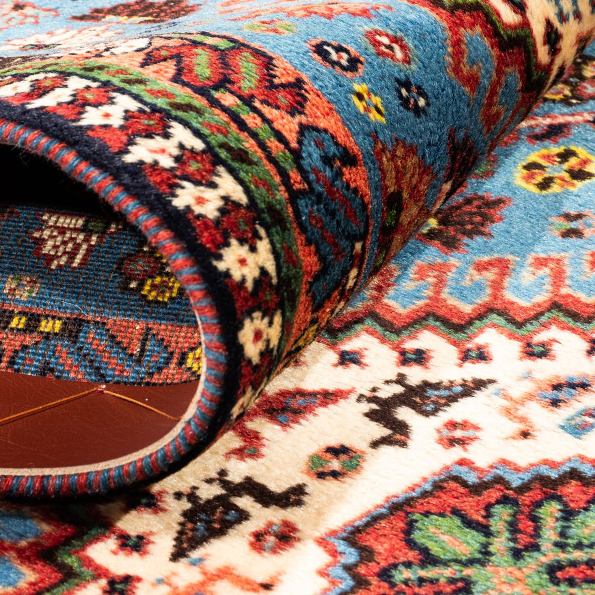 Runner Persisk matta - Nomadic - 200 x 60 cm - ljusblå