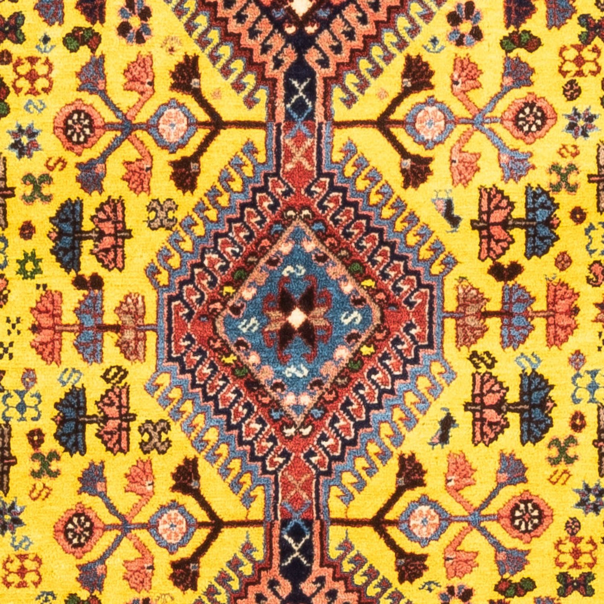 Persisk matta - Nomadic - 128 x 82 cm - gul