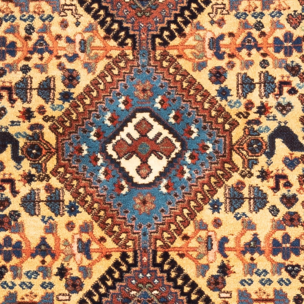 Persisk matta - Nomadic - 132 x 87 cm - gul