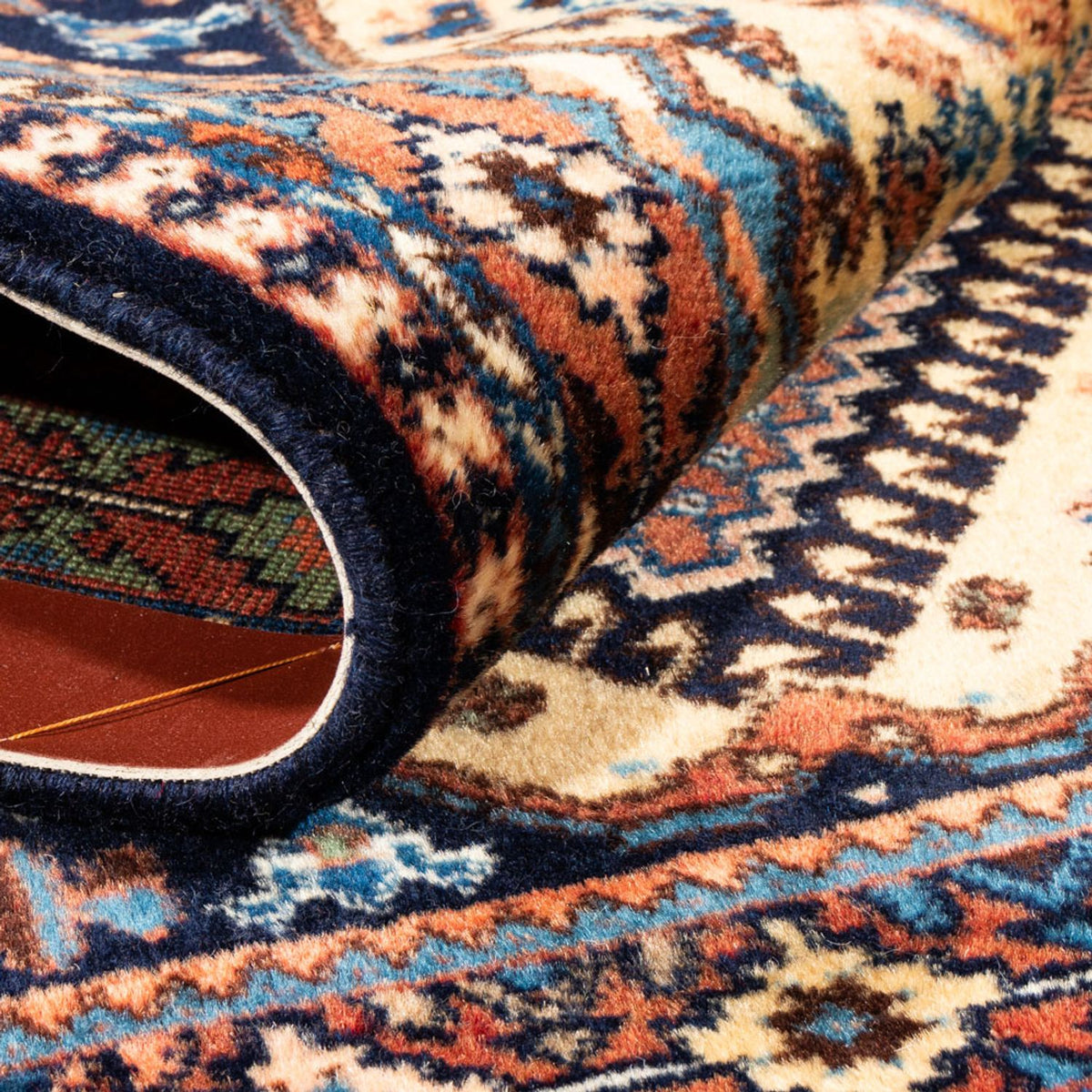 Persisk matta - Nomadic - 132 x 87 cm - gul