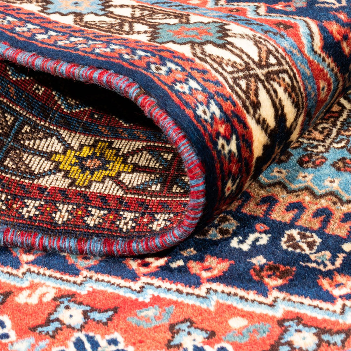 Persisk matta - Nomadic - 124 x 78 cm - mörkblå