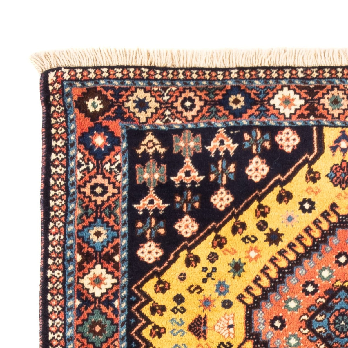 Persisk matta - Nomadic - 133 x 82 cm - gul