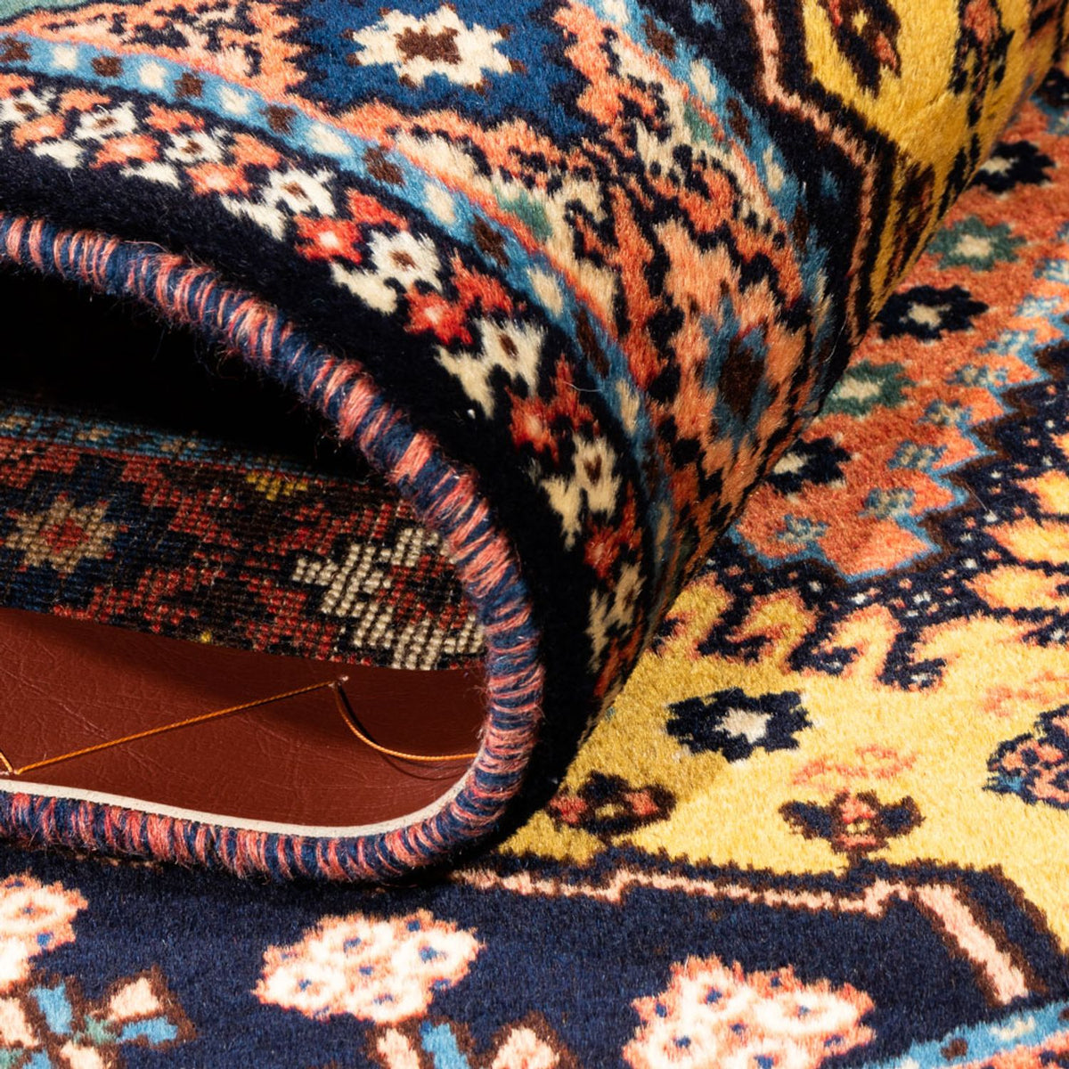 Persisk matta - Nomadic - 133 x 82 cm - gul