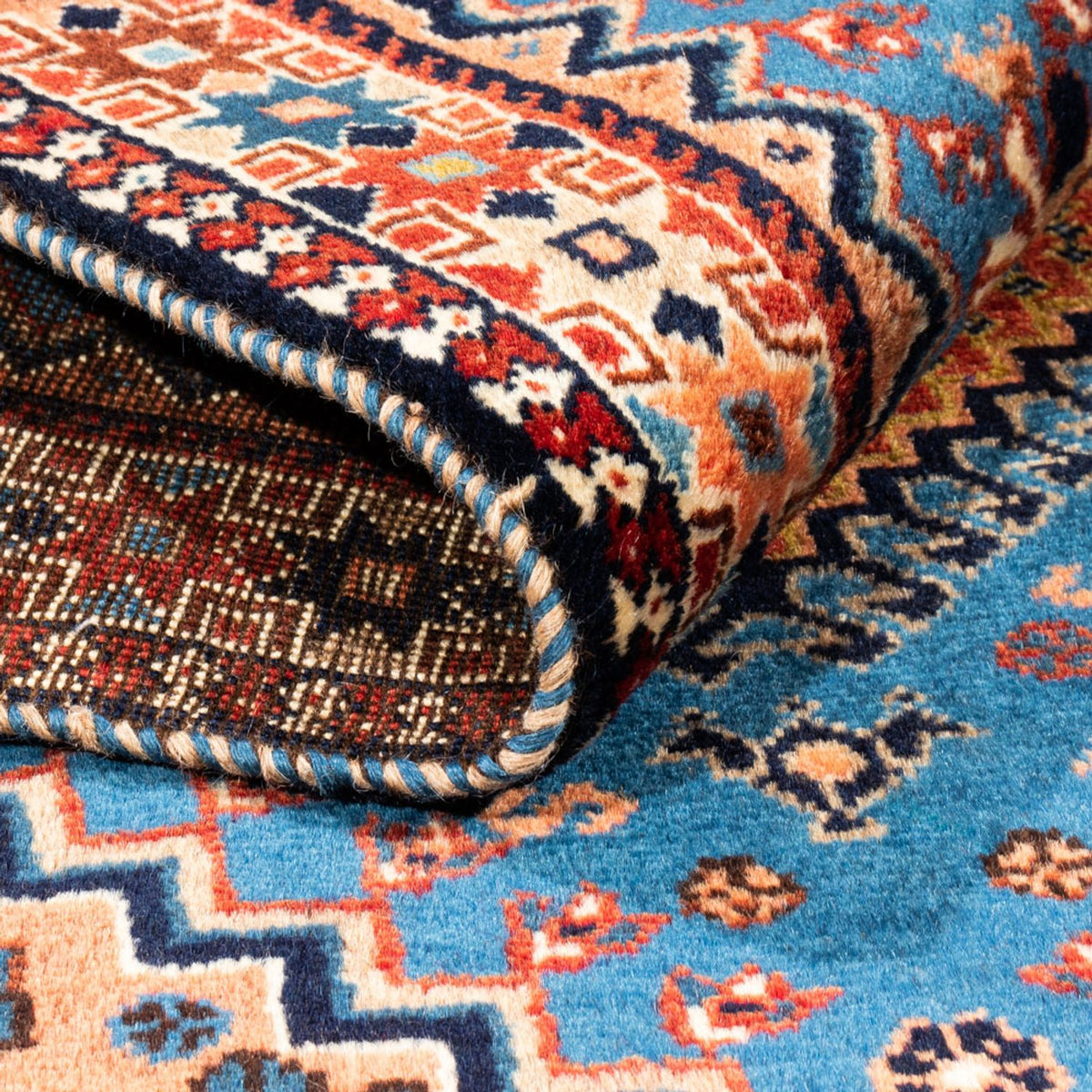 Persisk matta - Nomadic - 122 x 83 cm - blå