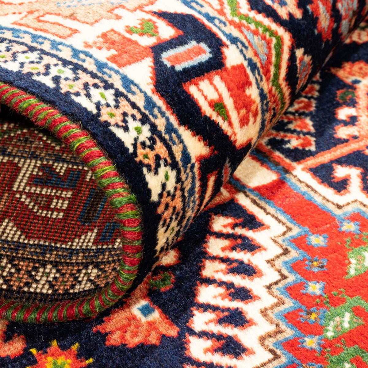 Runner Persisk matta - Nomadic - 207 x 80 cm - mörkblå