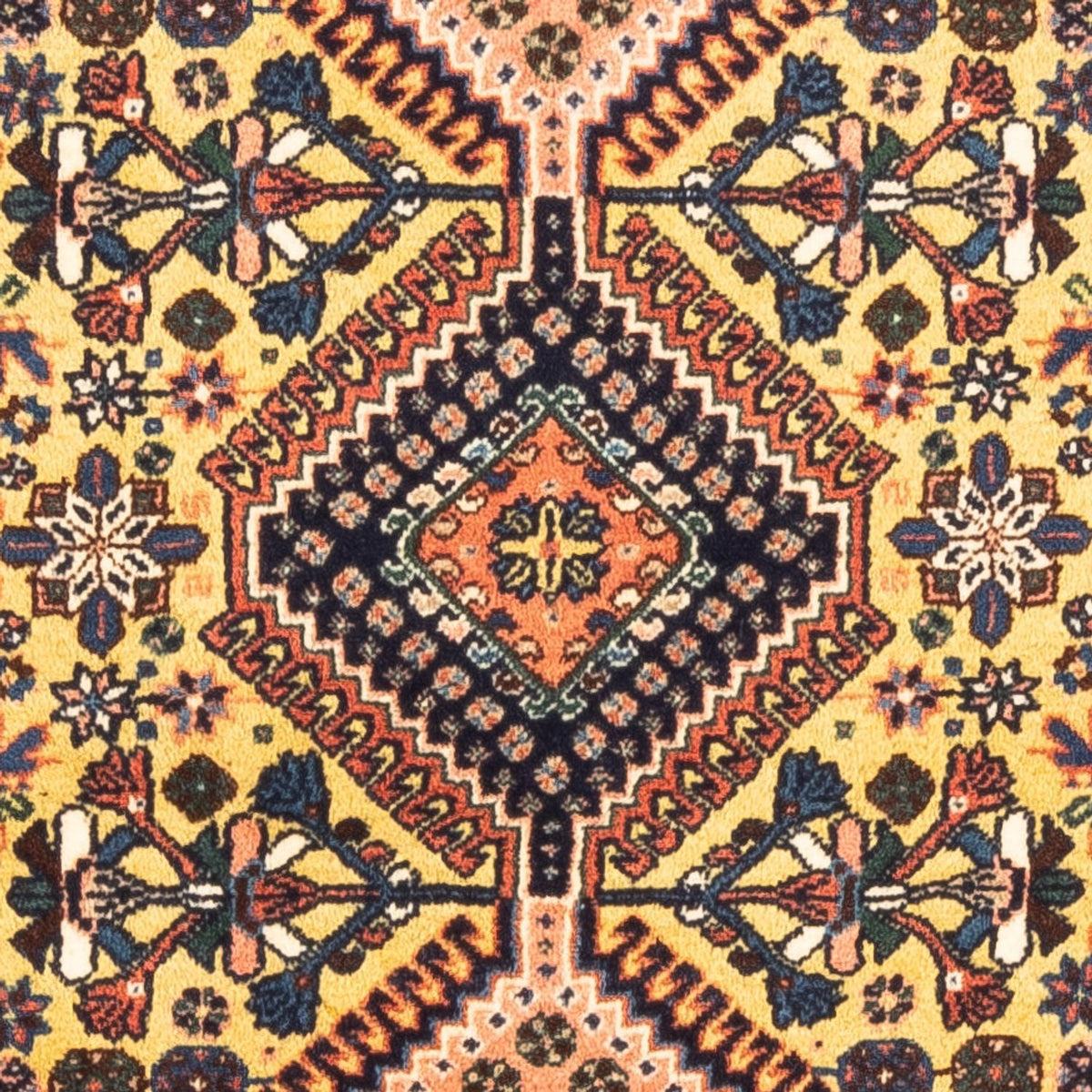 Persisk matta - Nomadic - 123 x 83 cm - gul