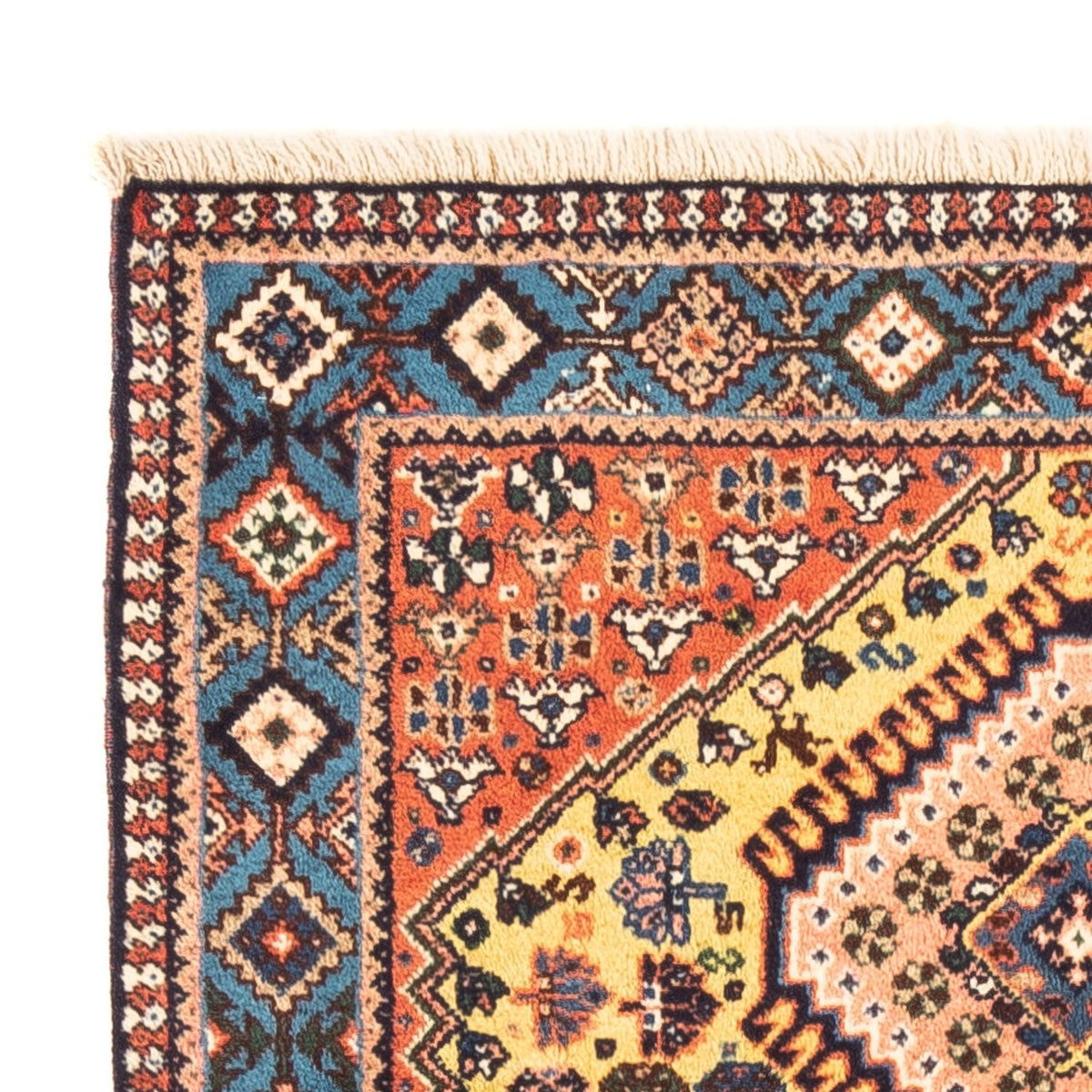 Persisk matta - Nomadic - 123 x 83 cm - gul