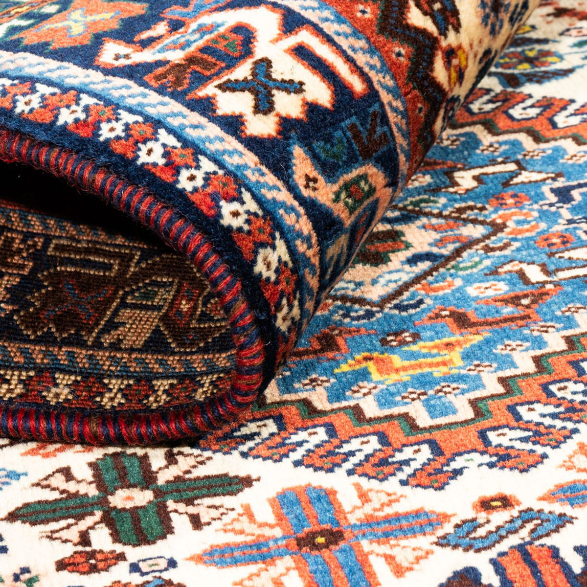 Persisk matta - Nomadic - 122 x 83 cm - grädde