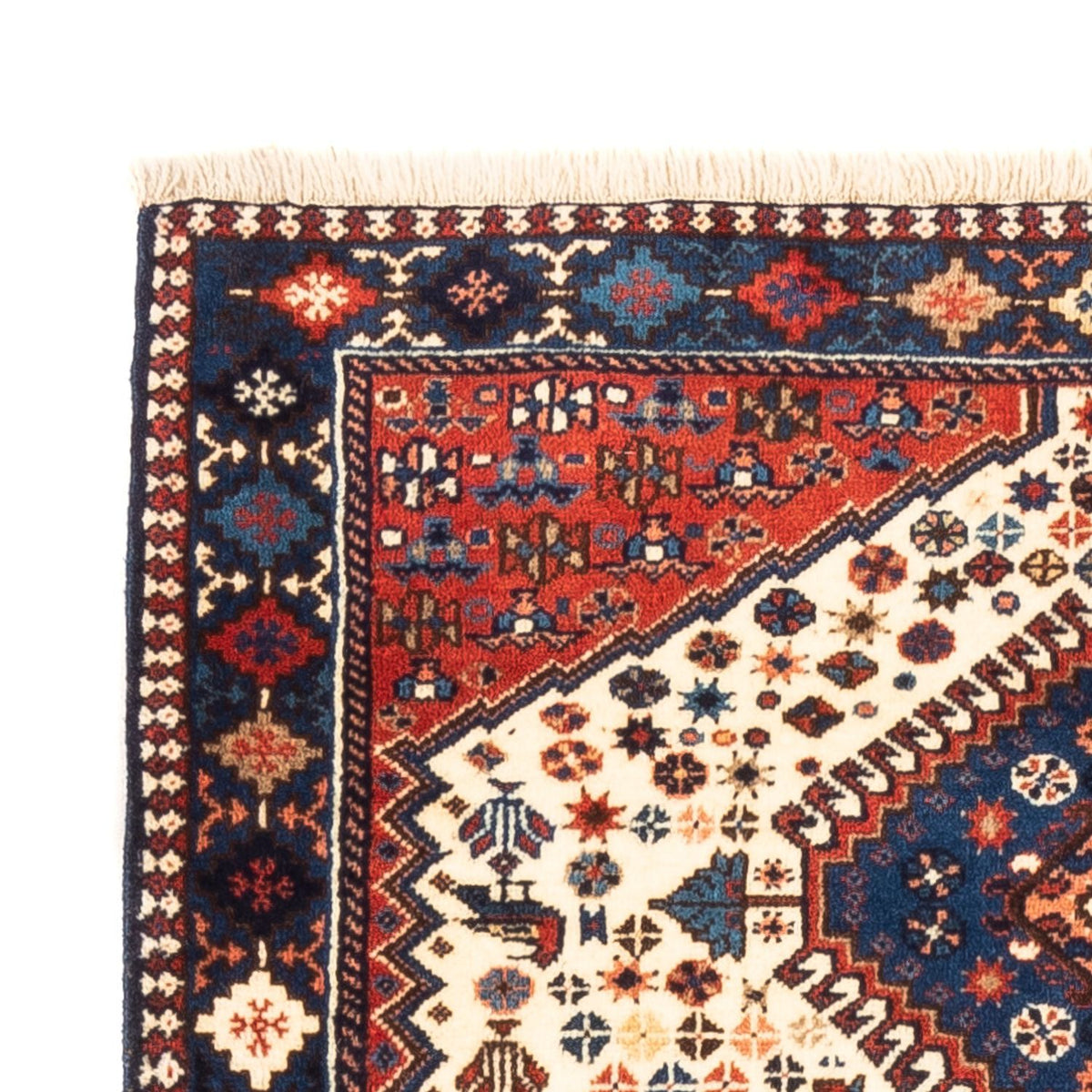 Persisk matta - Nomadic - 128 x 85 cm - grädde