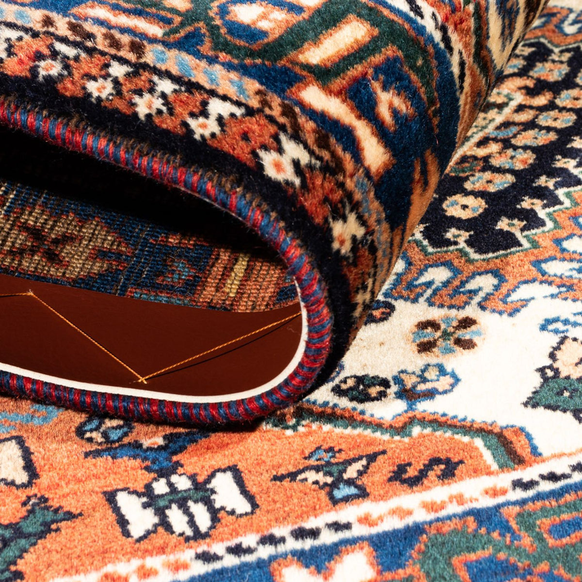 Persisk matta - Nomadic - 123 x 86 cm - grädde