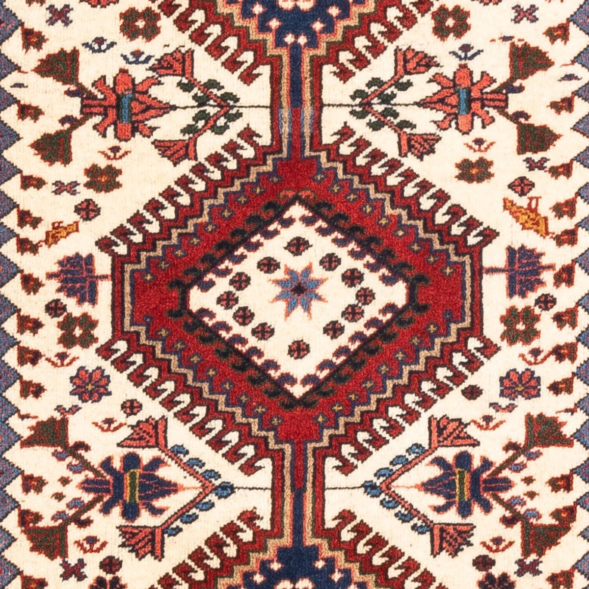 Persisk matta - Nomadic - 135 x 80 cm - grädde