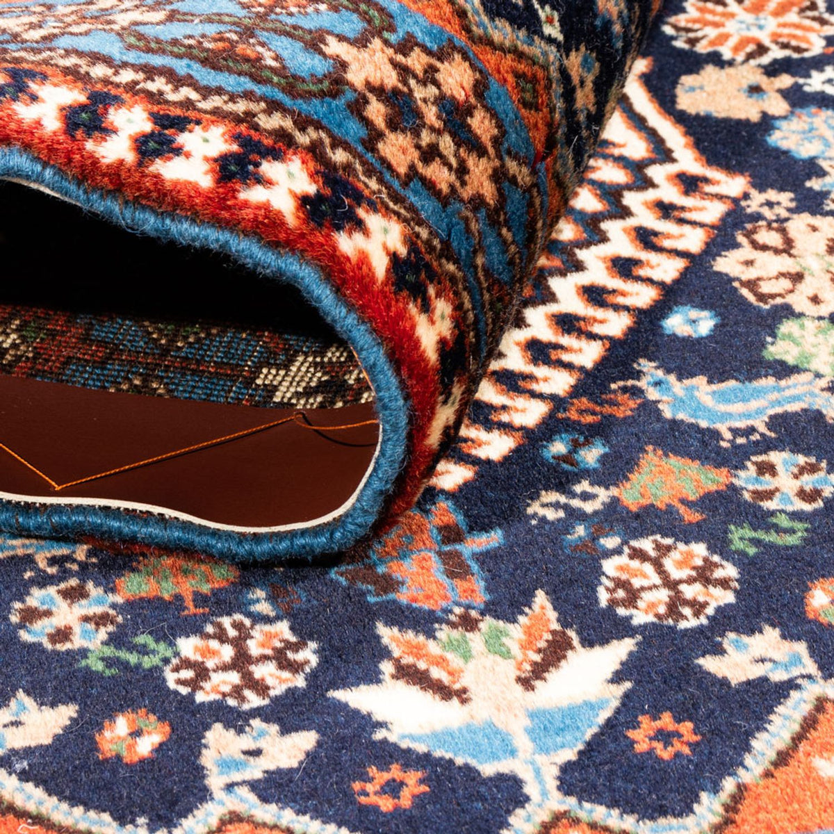 Persisk matta - Nomadic - 132 x 80 cm - mörkblå