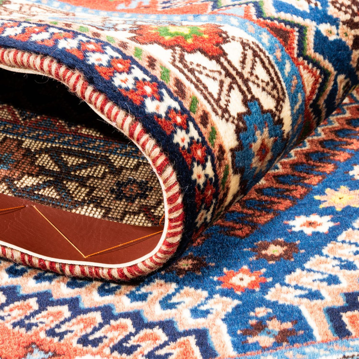 Persisk matta - Nomadic - 133 x 82 cm - mörkblå