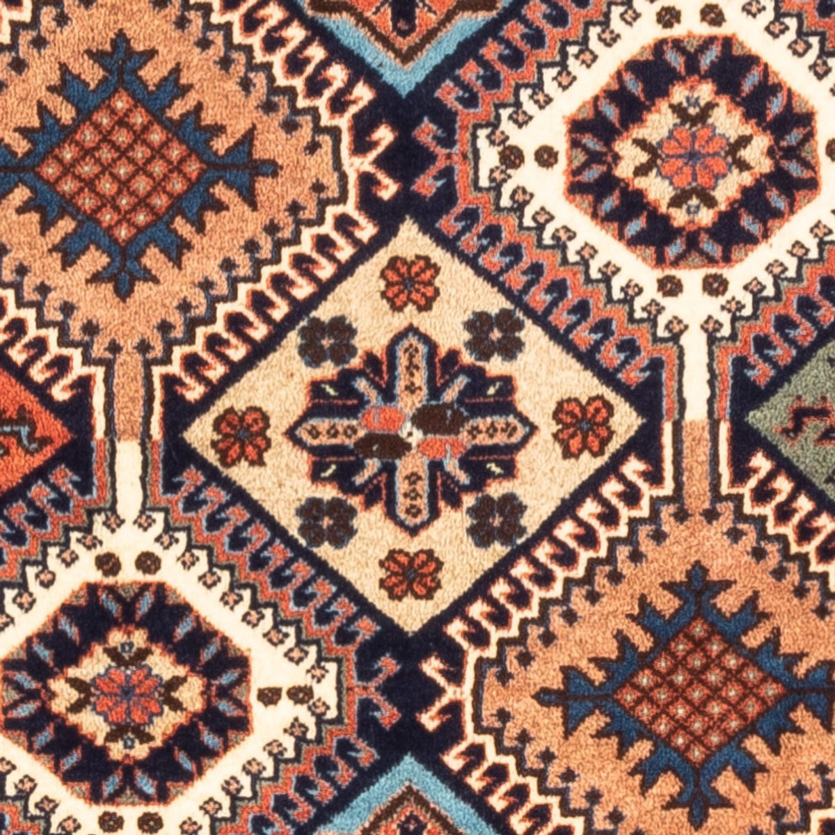 Persisk matta - Nomadic - 126 x 80 cm - flerfärgad