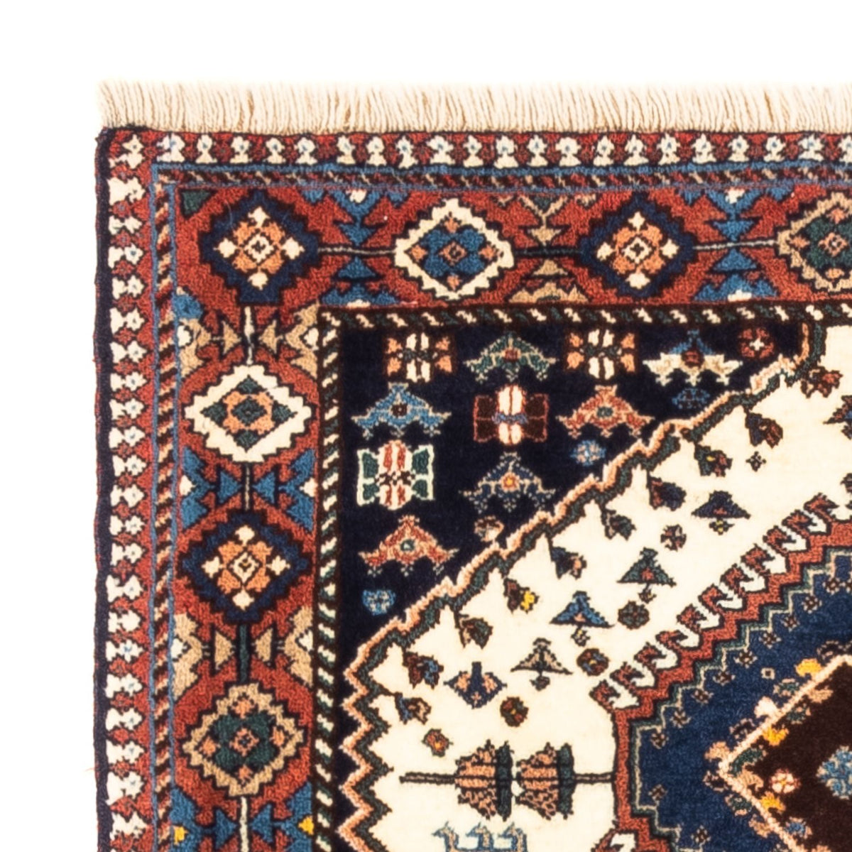 Persisk matta - Nomadic - 130 x 80 cm - grädde