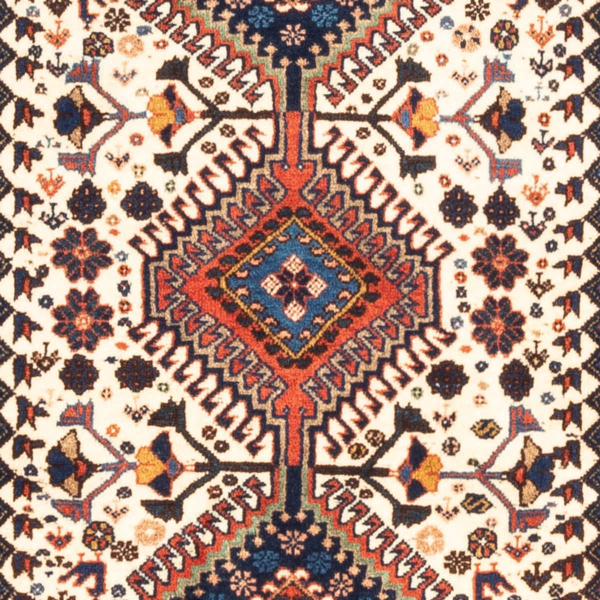 Persisk matta - Nomadic - 136 x 80 cm - grädde