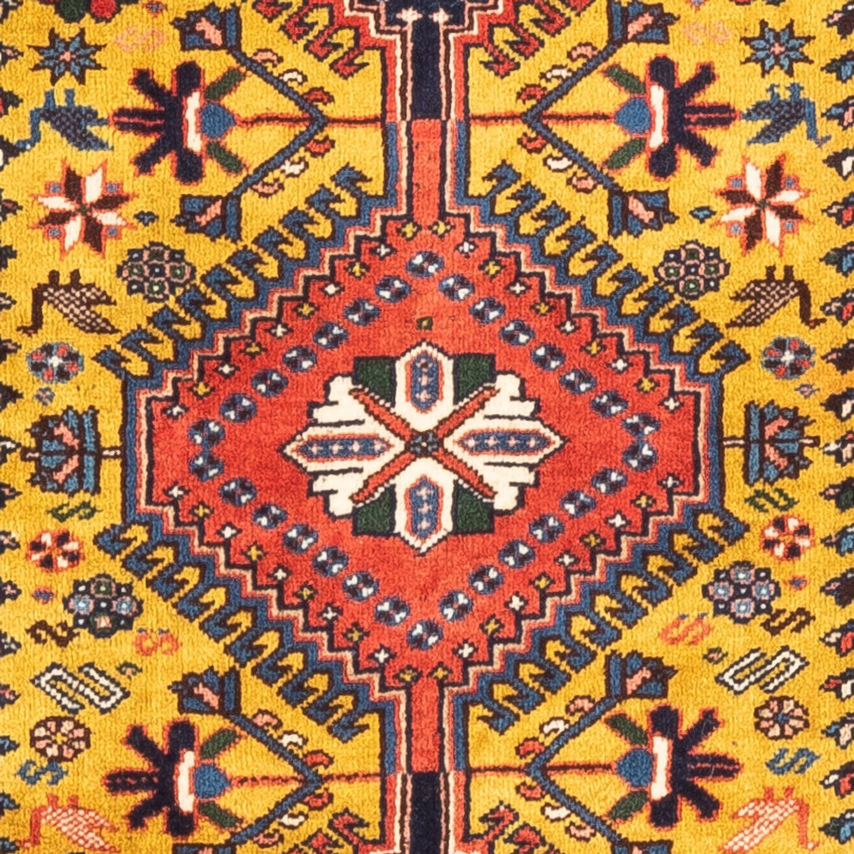 Persisk matta - Nomadic - 127 x 80 cm - gul