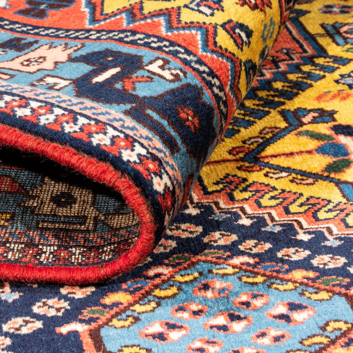 Persisk matta - Nomadic - 127 x 80 cm - gul