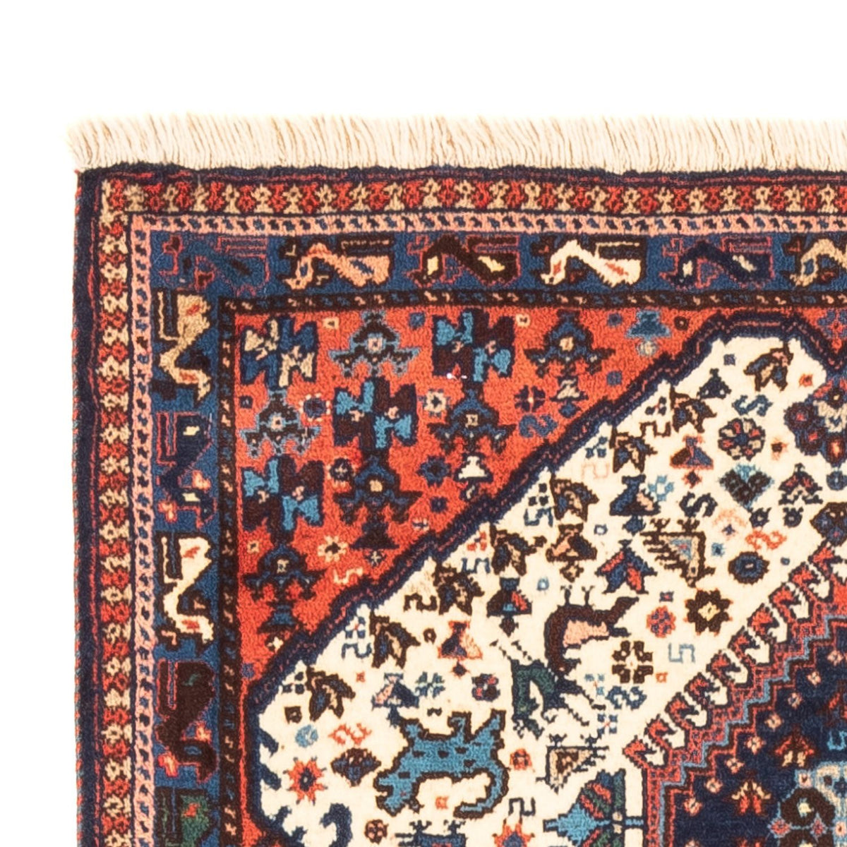 Persisk matta - Nomadic - 128 x 83 cm - grädde