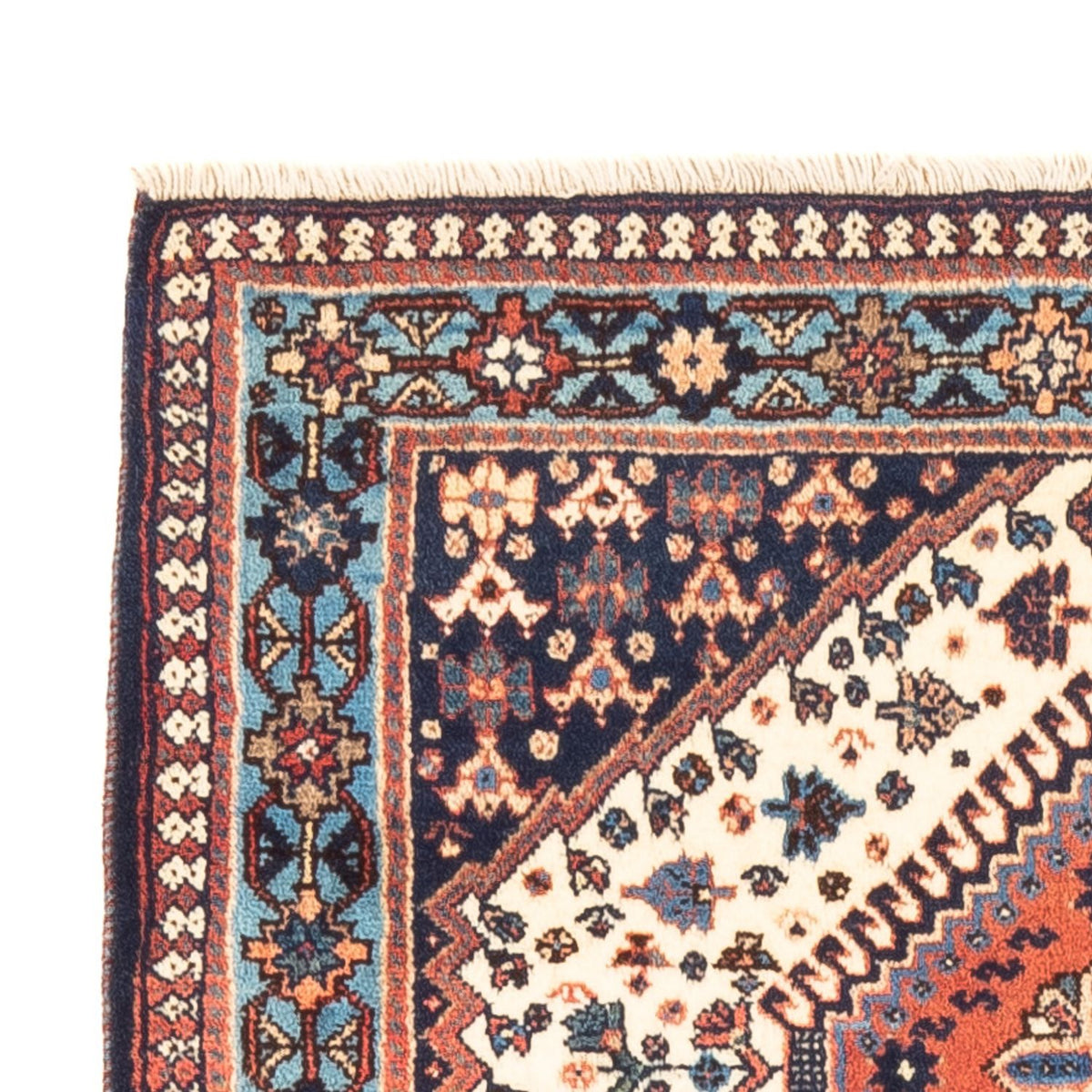 Persisk matta - Nomadic - 128 x 82 cm - grädde