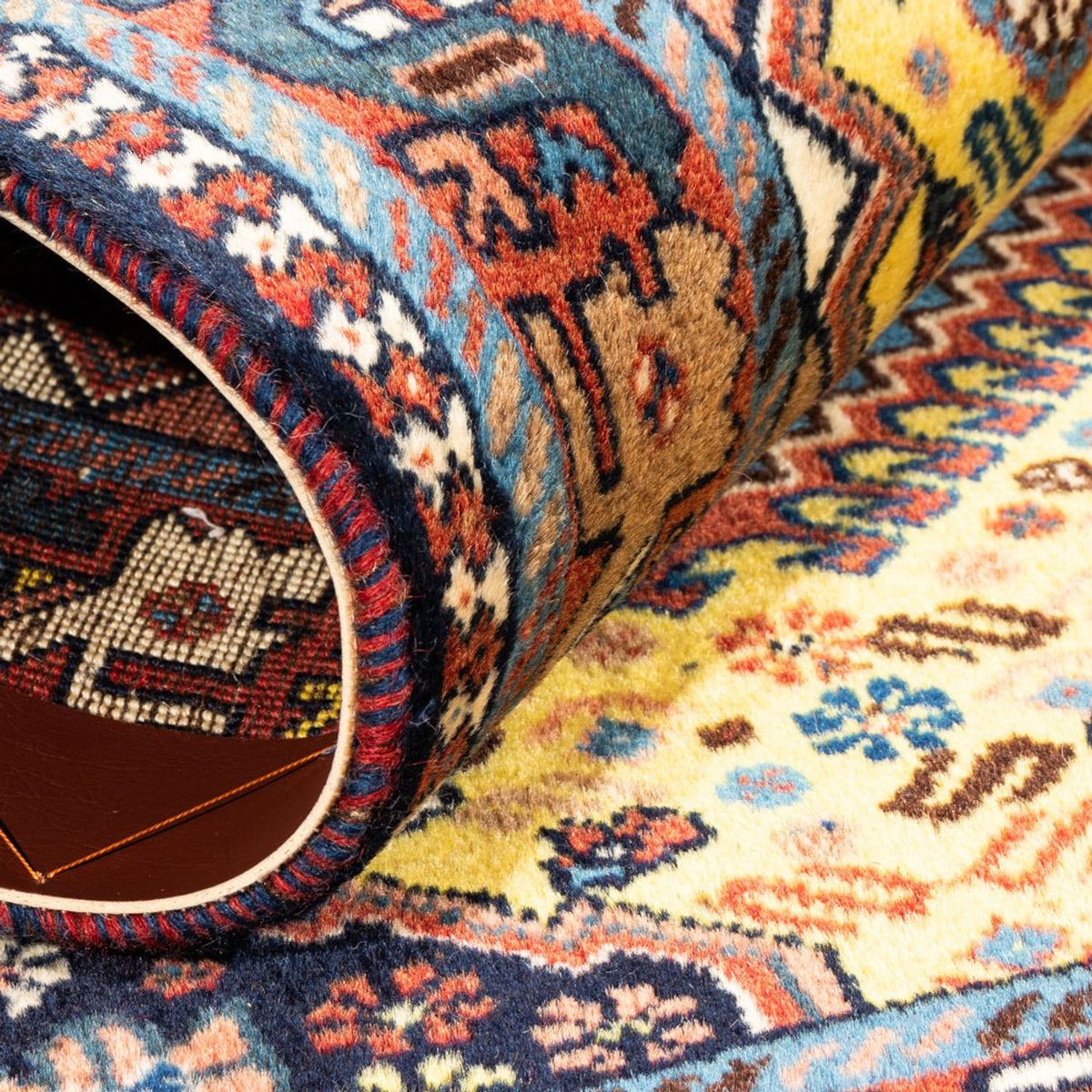 Persisk matta - Nomadic - 126 x 80 cm - gul