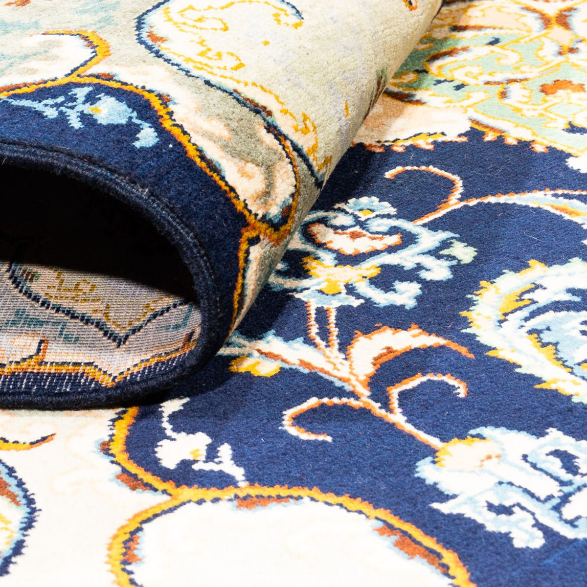 Persisk matta - Nomadic - 292 x 201 cm - mörkblå