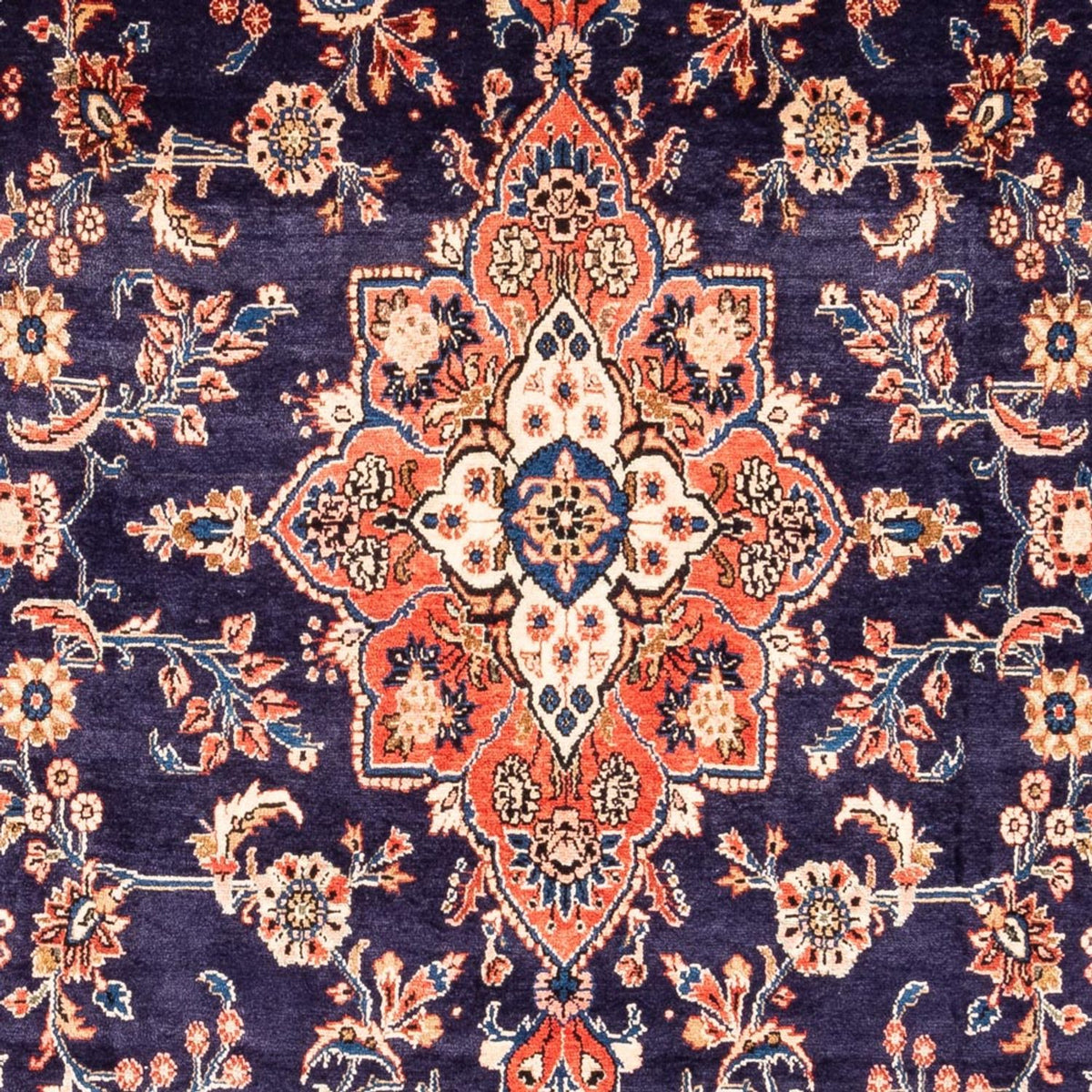 Persisk matta - Nomadic - 338 x 216 cm - mörkblå