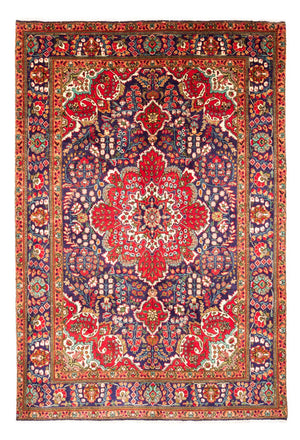 Persisk matta - Tabriz - 300 x 206 cm - mörkblå