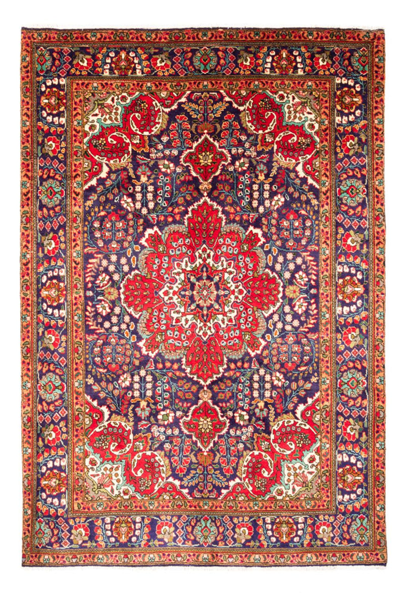 Persisk matta - Tabriz - 300 x 206 cm - mörkblå