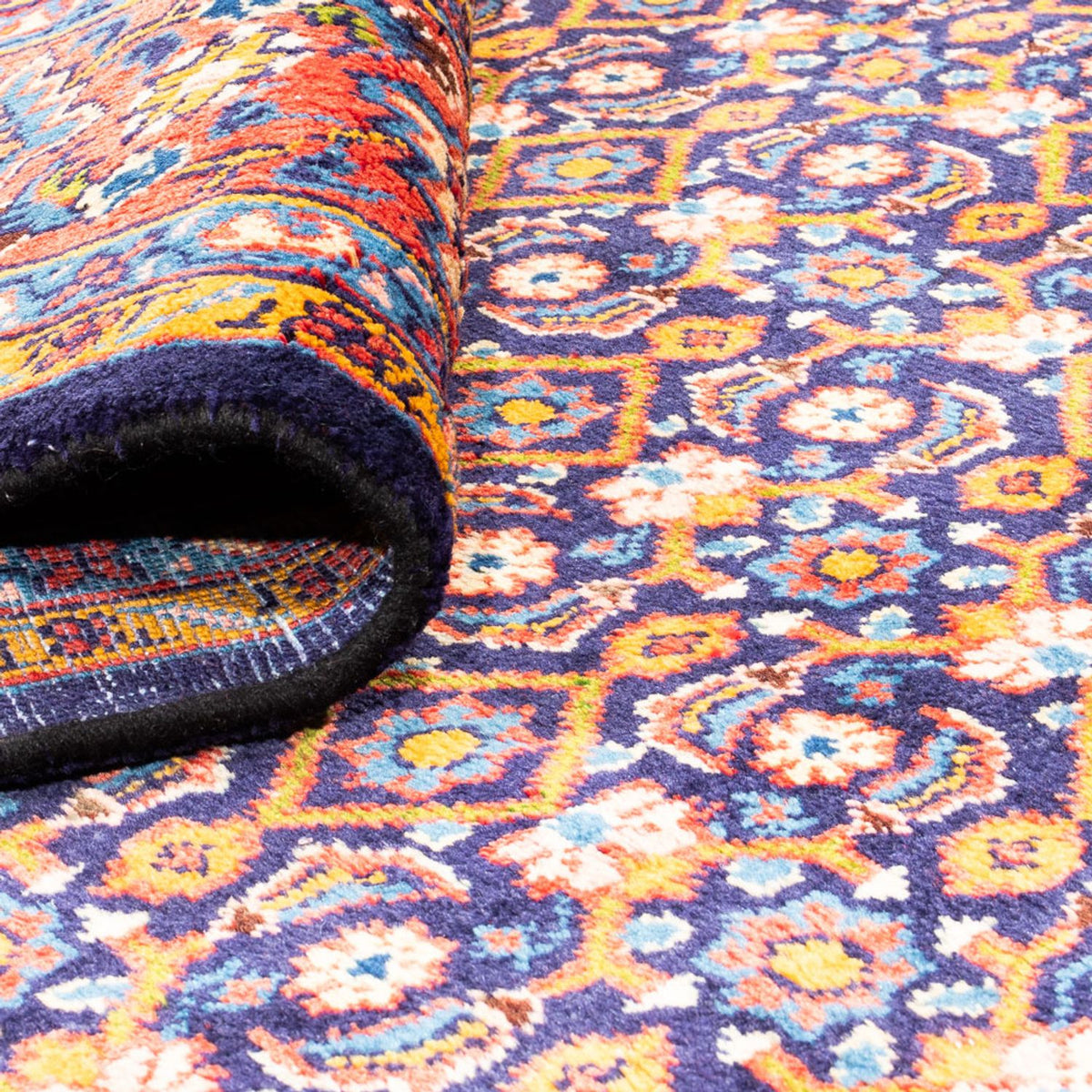 Persisk matta - Nomadic - 321 x 240 cm - mörkblå