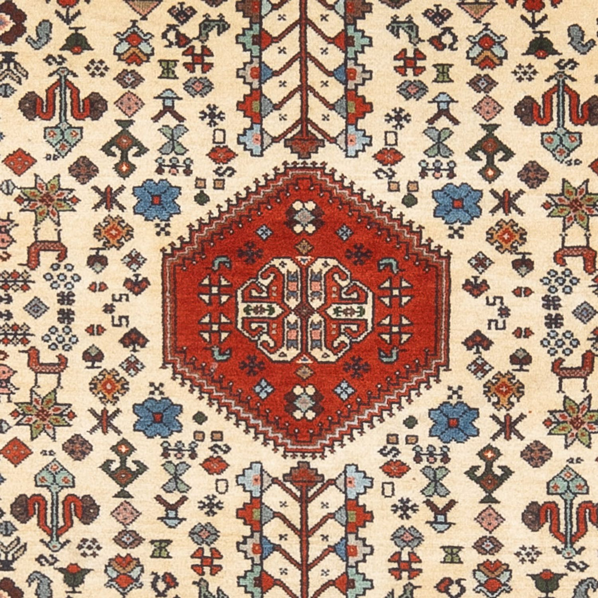 Persisk matta - Nomadic - 154 x 100 cm - grädde