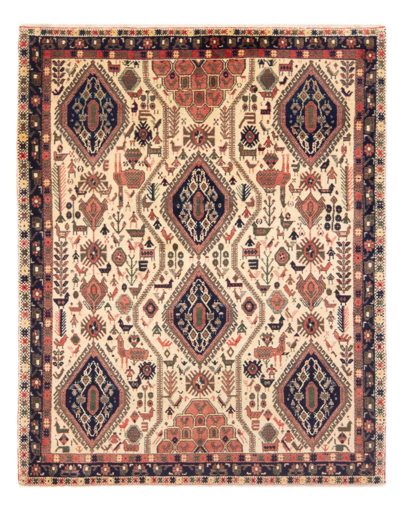 Persisk matta - Nomadic - 178 x 140 cm - grädde