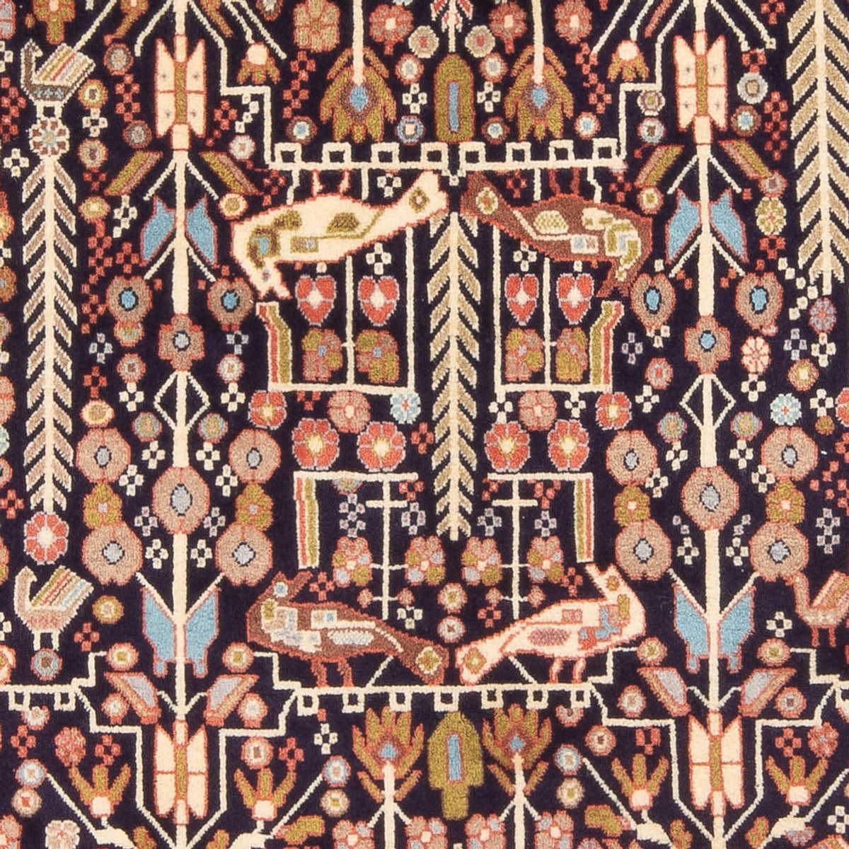 Persisk matta - Nomadic - 200 x 154 cm - mörkblå