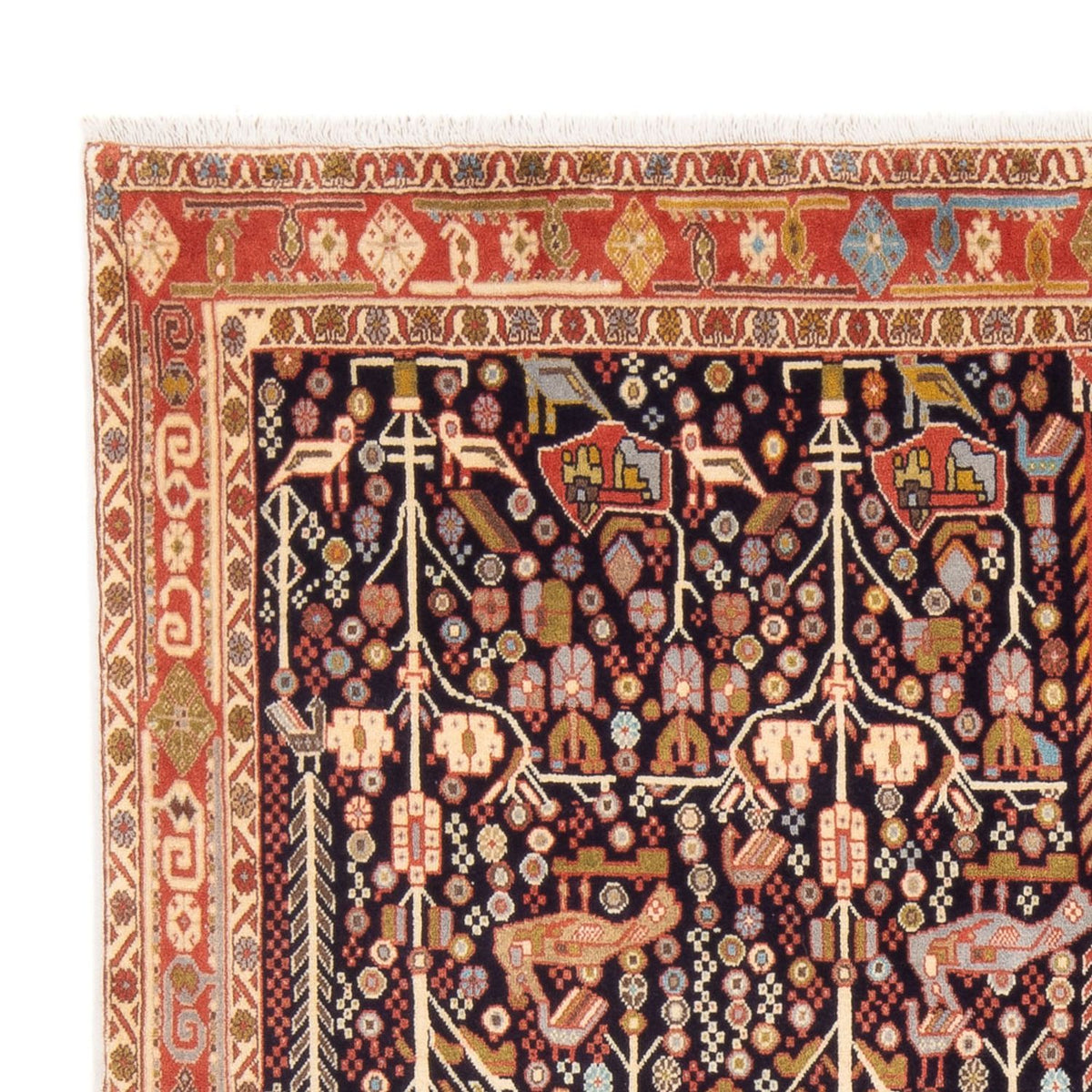 Persisk matta - Nomadic - 200 x 154 cm - mörkblå