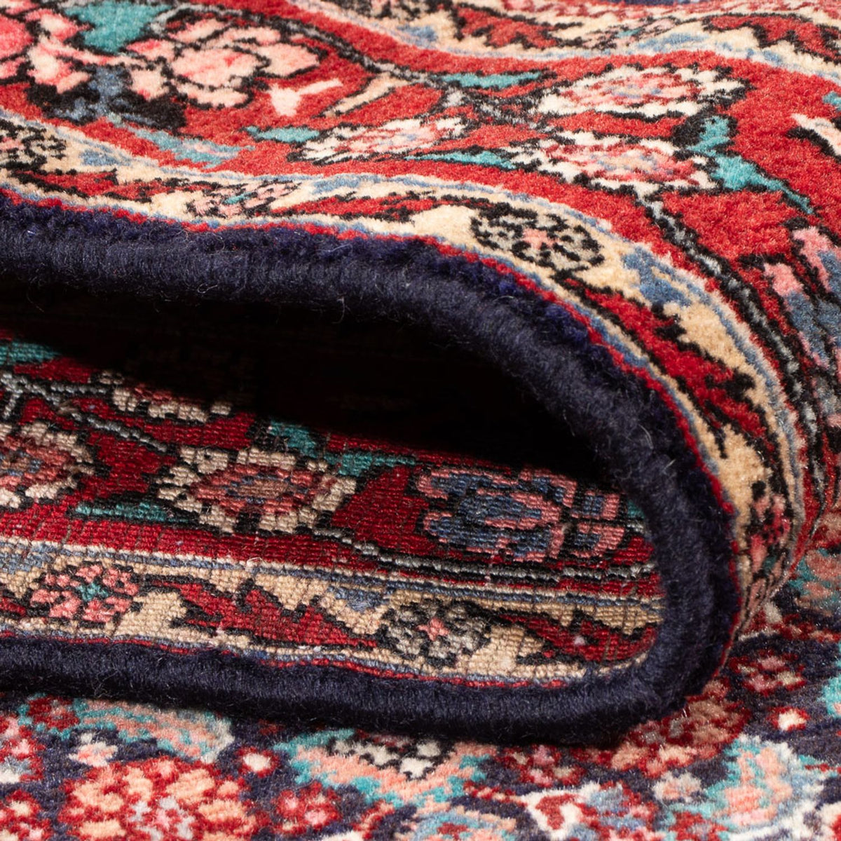 Persisk matta - Bijar - 168 x 115 cm - mörkblå