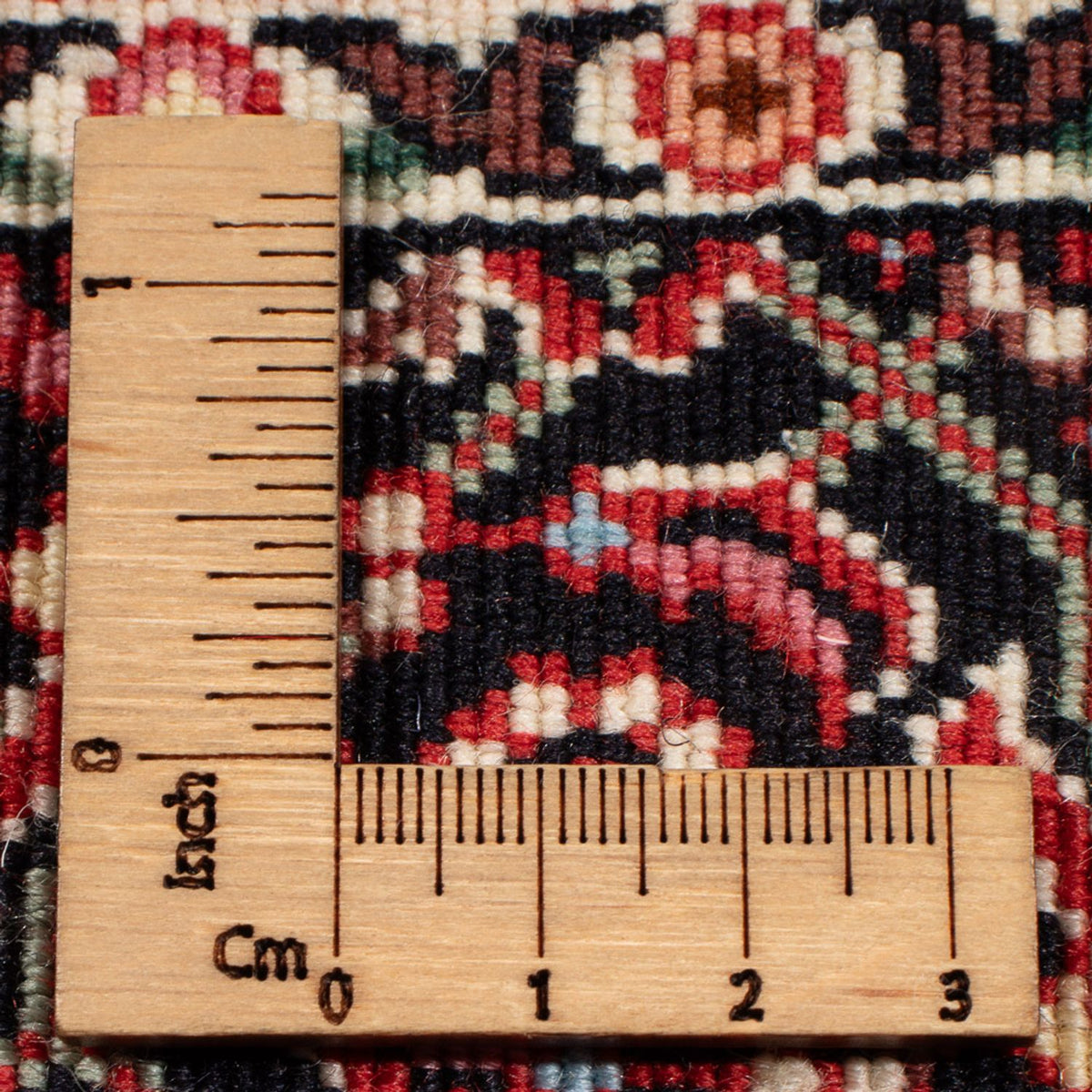 Persisk matta - Bijar - Royal - 90 x 77 cm - grädde